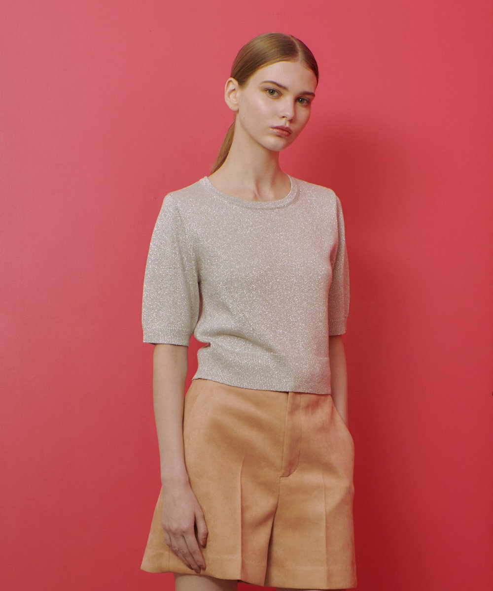 LOULOU WILLOUGHBY 【LOULOU WILLOUGHBY】ラメメランジェプルオーバー ピンク (41)