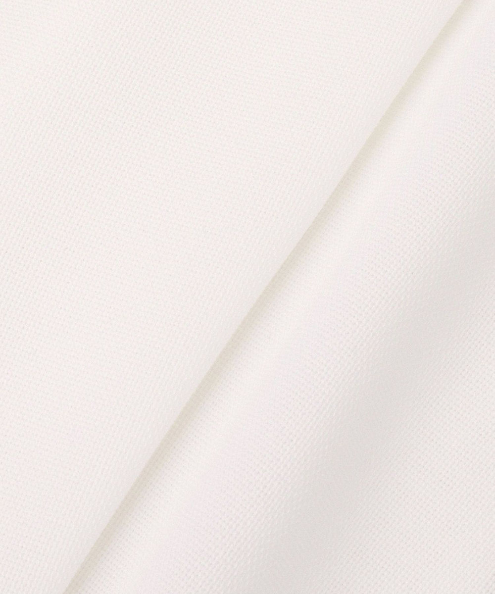allureville スラブメッシュフレンチスリーブジャケット ホワイト (01)