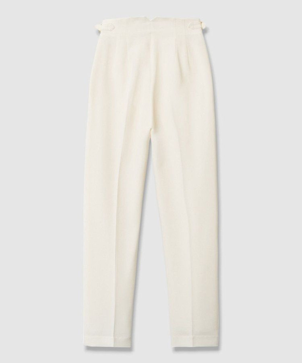 LOULOU WILLOUGHBY ハイバックテーパードパンツ オフホワイト (02)
