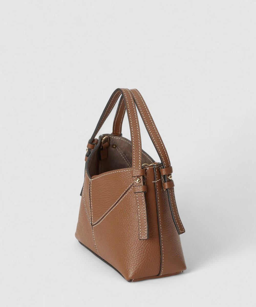 allureville ダブルハンドルバッグ キャメル (84)