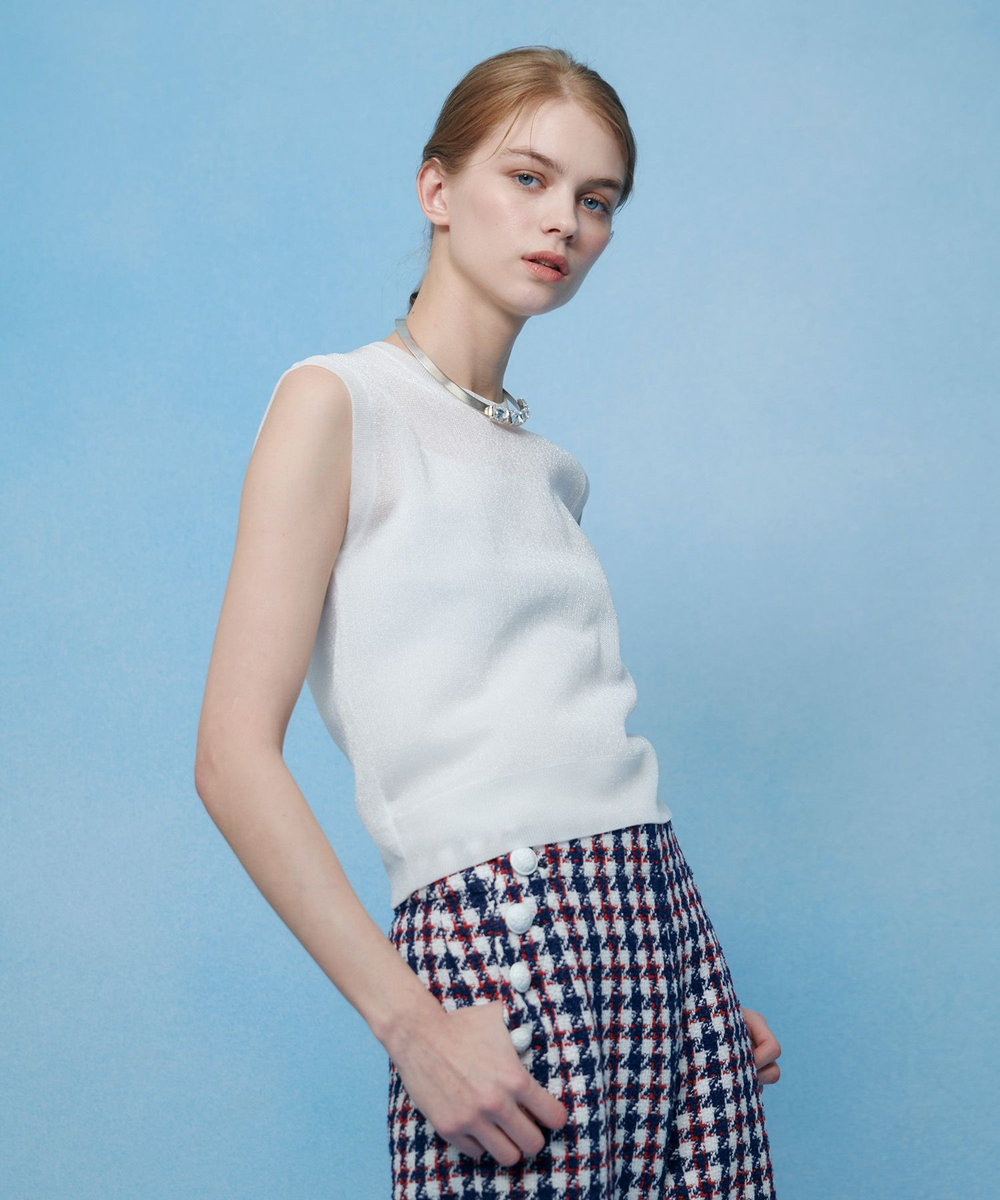 LOULOU WILLOUGHBY 【LOULOU WILLOUGHBY】シアージャガードプルオーバー オフホワイト (02)