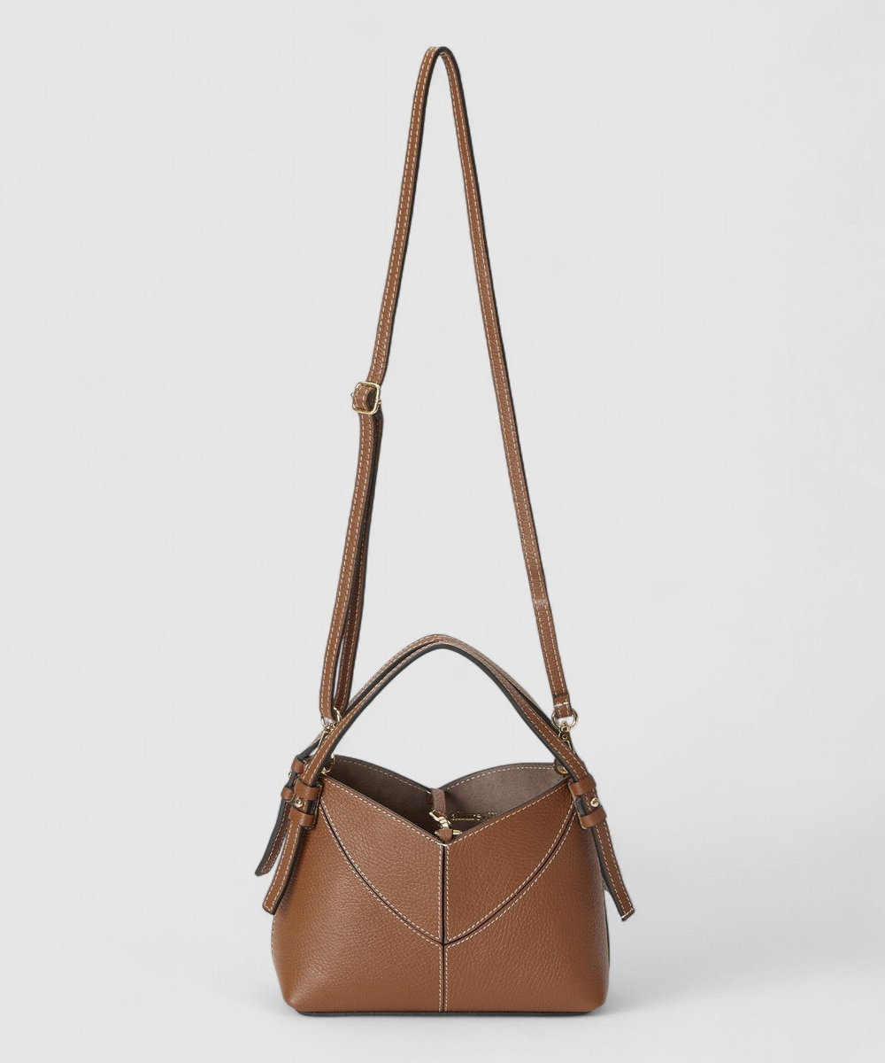 allureville ダブルハンドルバッグ キャメル (84)