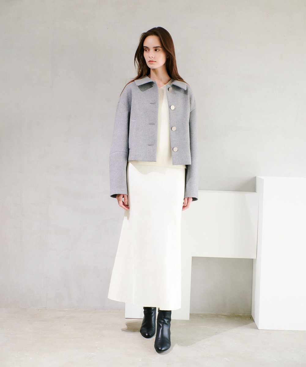 allureville 【セットアップ対応可能】ウールスムース2WAYネックプルオーバー オフホワイト (02)