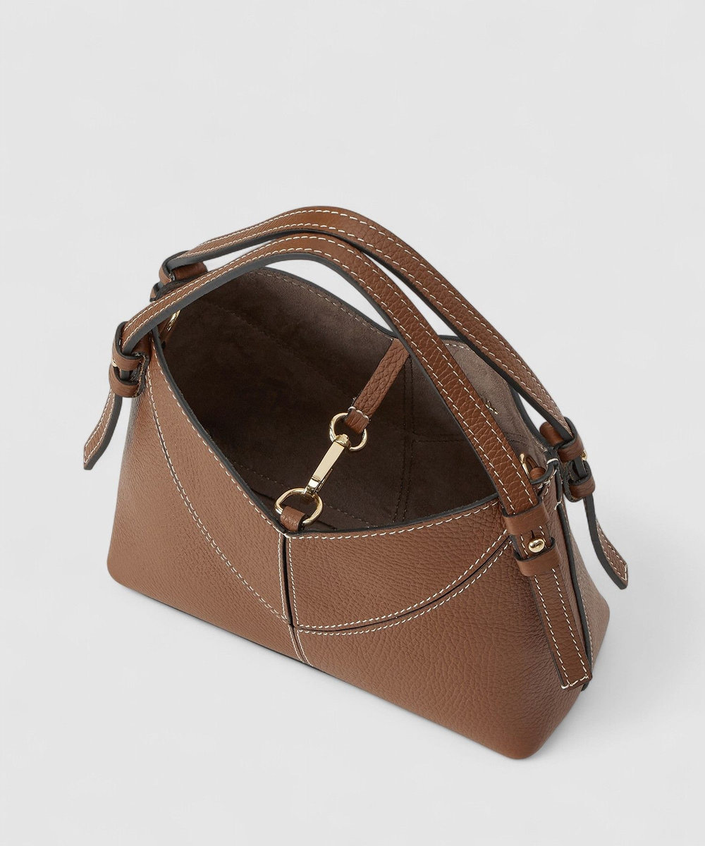 allureville ダブルハンドルバッグ キャメル (84)