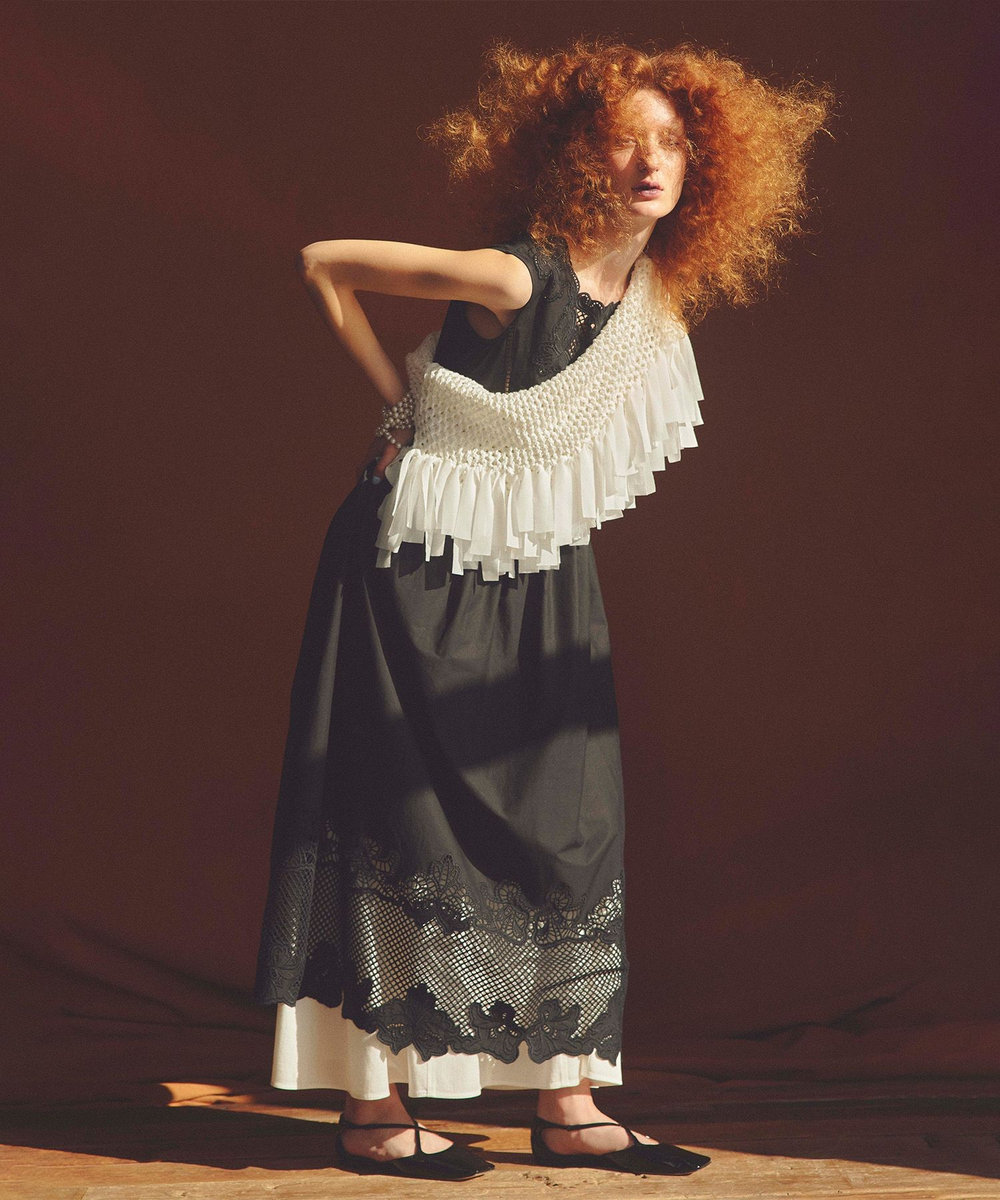 LOULOU WILLOUGHBY】エンブロイダリーノースリワンピース|allureville