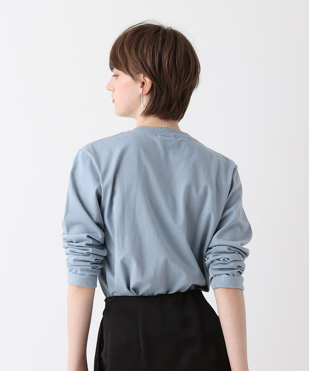 allureville サイネージロゴロングTシャツ サックス (63)