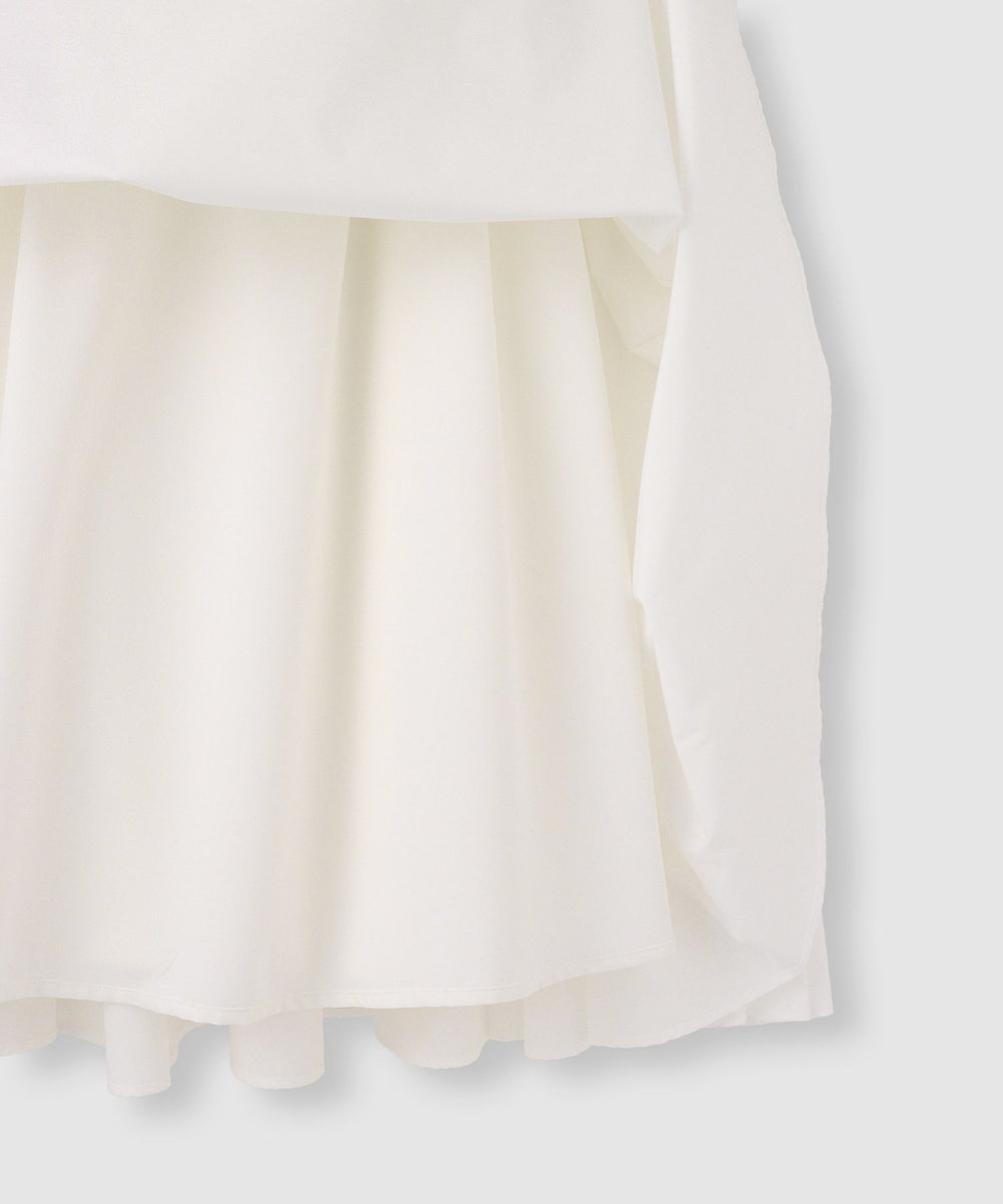 LOULOU WILLOUGHBY 【LOULOU WILLOUGHBY】キリカエタックタフタスカート ホワイト (01)