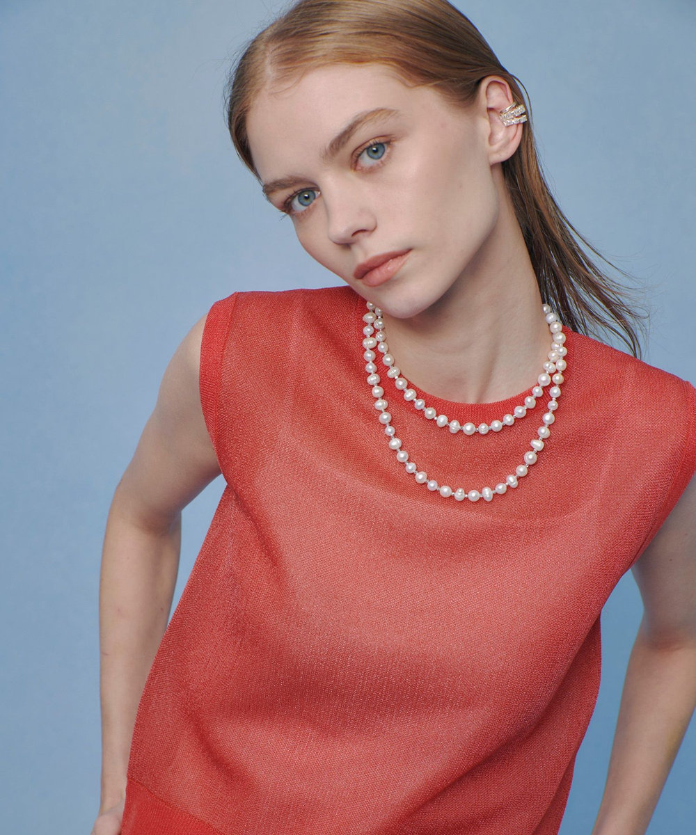 LOULOU WILLOUGHBY 【LOULOU WILLOUGHBY】シアージャガードプルオーバー レッド (43)