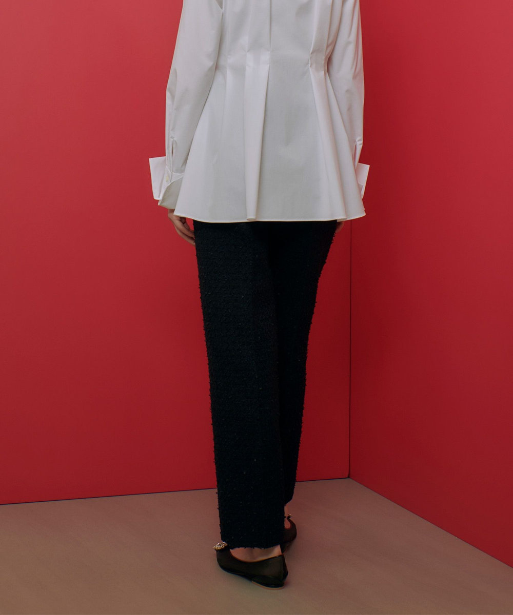 LOULOU WILLOUGHBY 【LOULOU WILLOUGHBY】ファンシーツイードパンツ ネイビー (65)