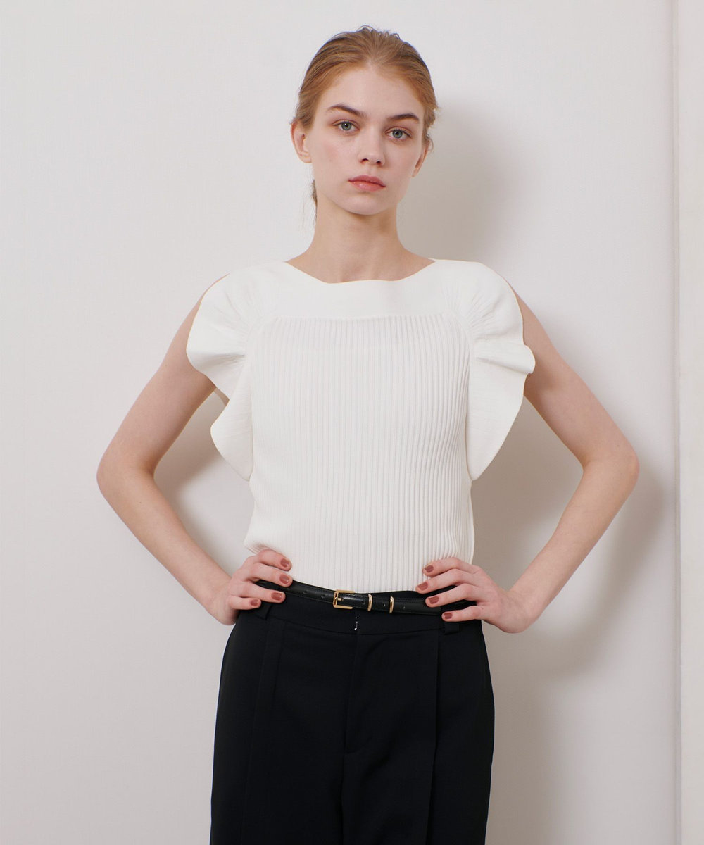 新品LOULOU WILLOUGHBYスキャーラッププルオーバー ホワイト LOULOU WILLOUGHBY】スキャーラッププルオーバー|allureville OFFICIAL