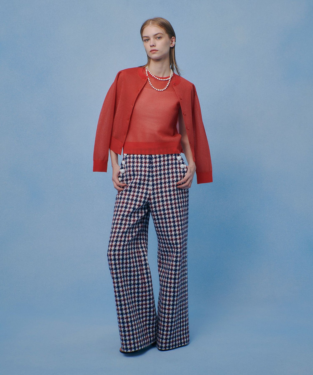 LOULOU WILLOUGHBY 【LOULOU WILLOUGHBY】シアージャガードプルオーバー レッド (43)