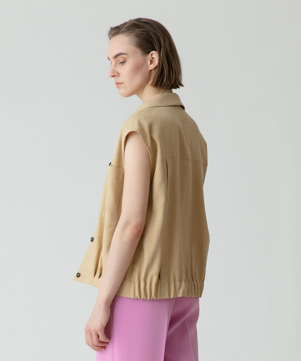 allureville 【セットアップ対応商品】ストレッチピケジレブルゾン ベージュ (11)