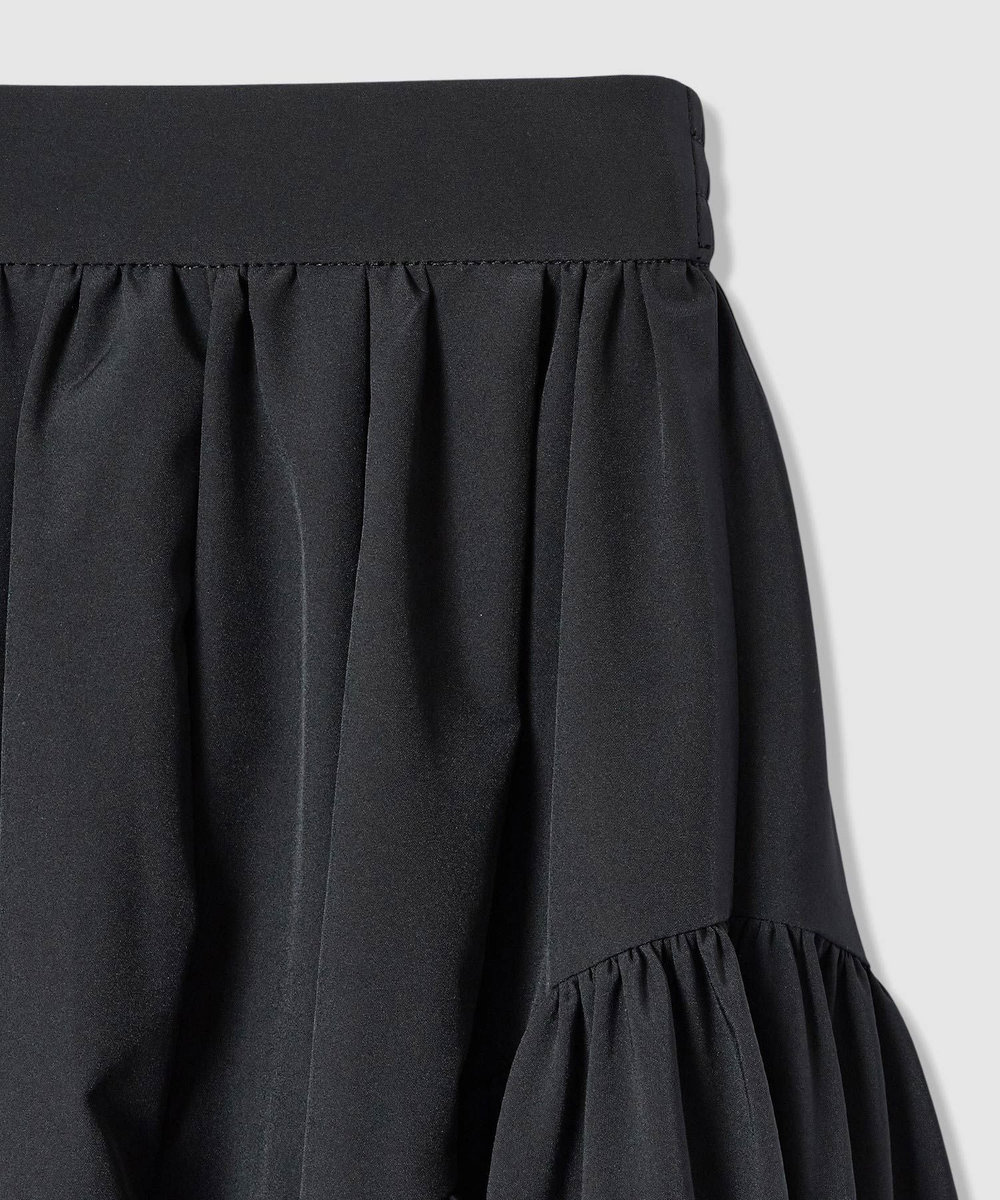 LOULOU WILLOUGHBY 【LOULOU WILLOUGHBY】キリカエタックタフタスカート ブラック (95)