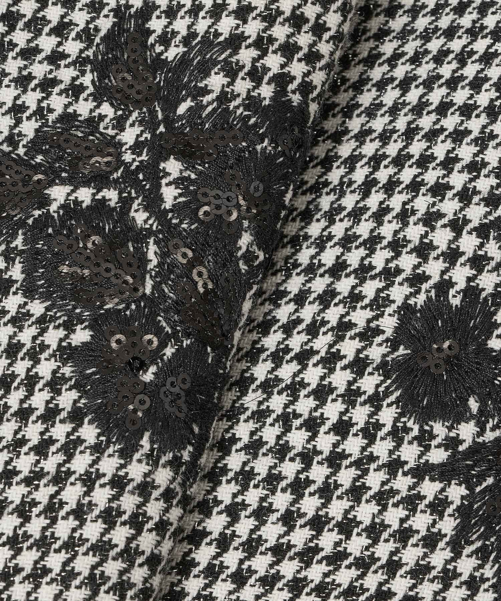 LOULOU WILLOUGHBY フラワー刺繍千鳥ジャケット ホワイト系 (08)