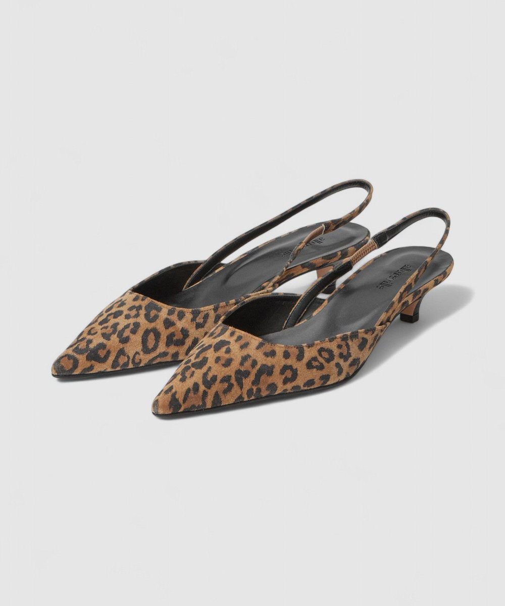allureville ◇ ポインテッドスリングバックストラップパンプス ブラウン系 (88)