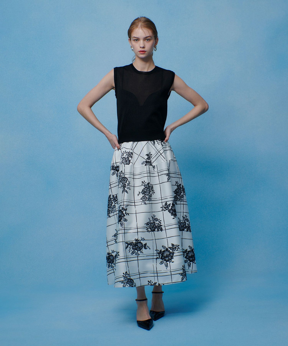 LOULOU WILLOUGHBY 【LOULOU WILLOUGHBY】シアージャガードプルオーバー ブラック (95)