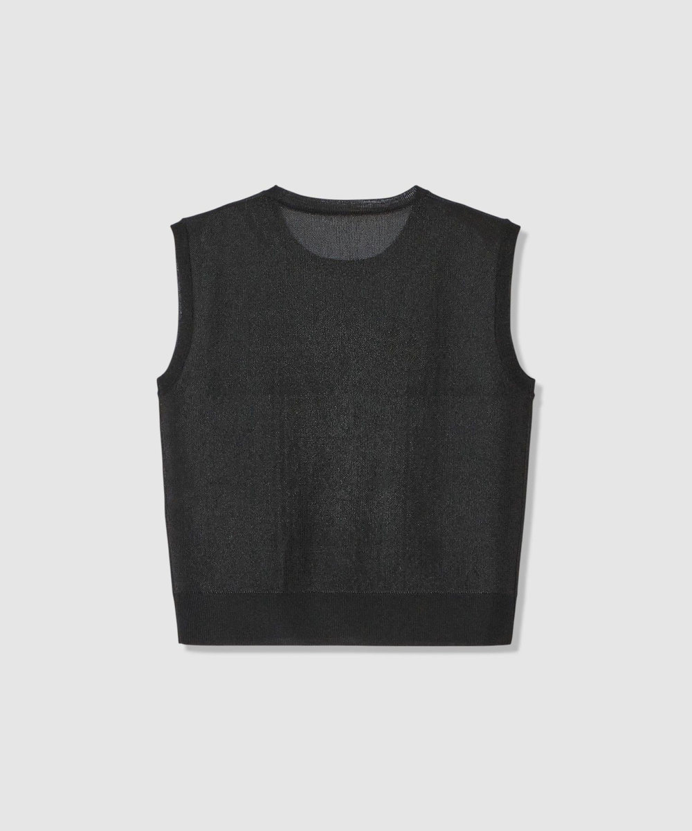 LOULOU WILLOUGHBY 【LOULOU WILLOUGHBY】シアージャガードプルオーバー ブラック (95)