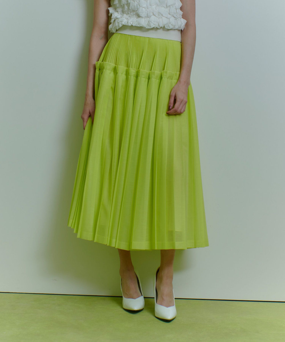 LOULOU WILLOUGHBY 【LOULOU WILLOUGHBY】カールマイヤープリーツスカート イエロー (21)