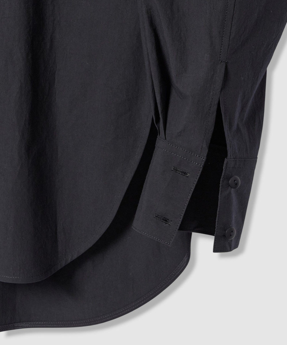 allureville 【WEB・一部店舗別注】バレルスリーブシャツ ネイビー (65)