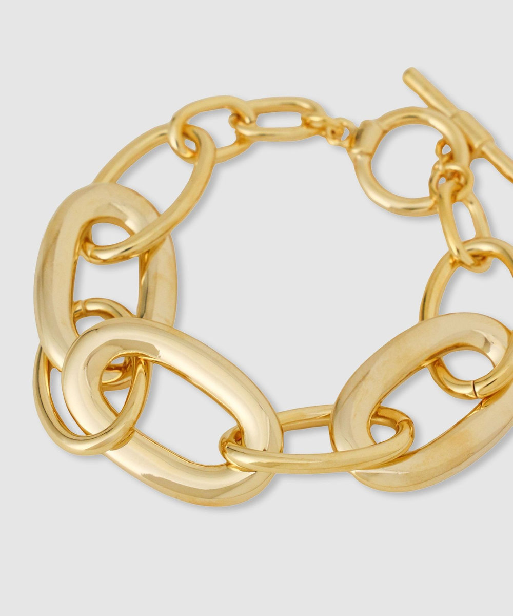 allureville オーバルビッグチェーンブレス ゴールド (30)