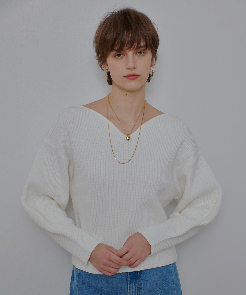 ハートネックプルオーバー|allureville OFFICIAL SITE / ONLINE SHOP