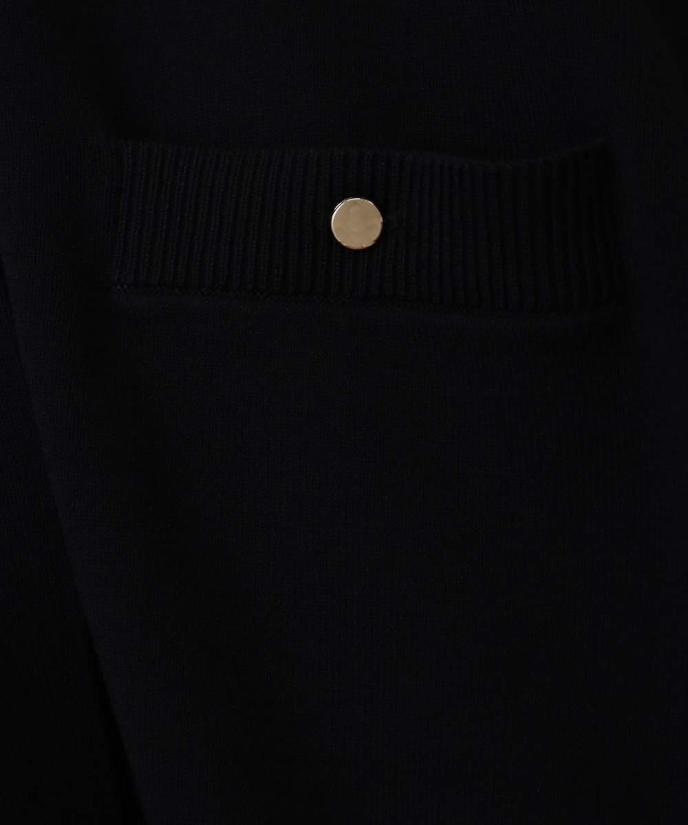 allureville ◇ ポケットクルーカーディガン ブラック (95)