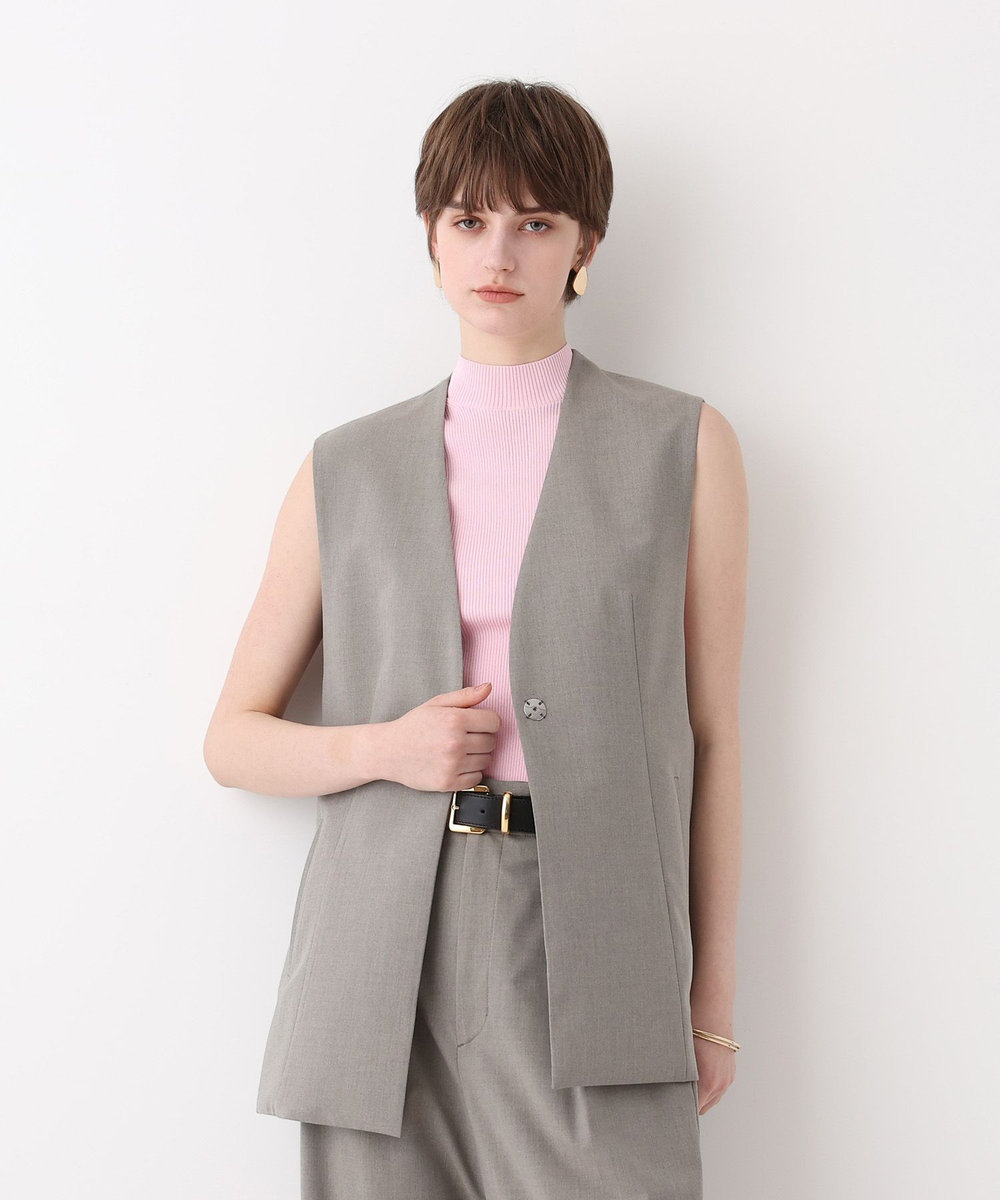 allureville WEB ルミネ別注スリットジレ ベージュ (16)