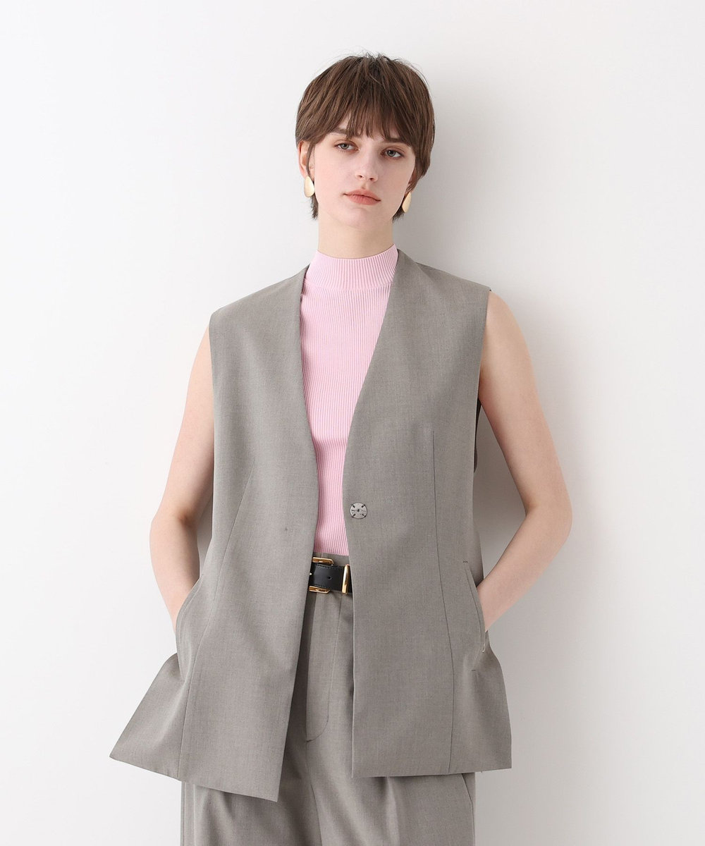 allureville WEB ルミネ別注スリットジレ ベージュ (16)