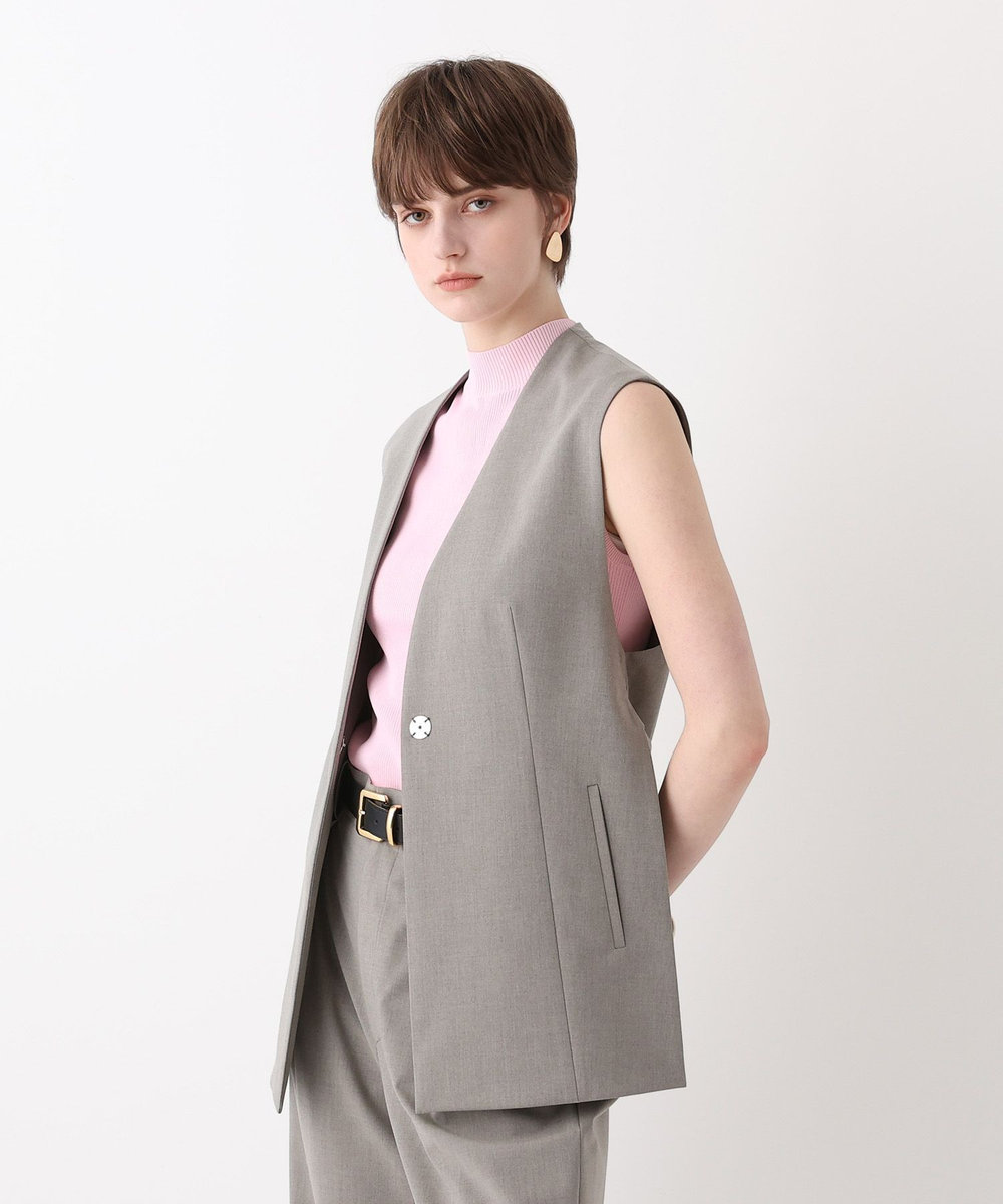 allureville WEB ルミネ別注スリットジレ ベージュ (16)