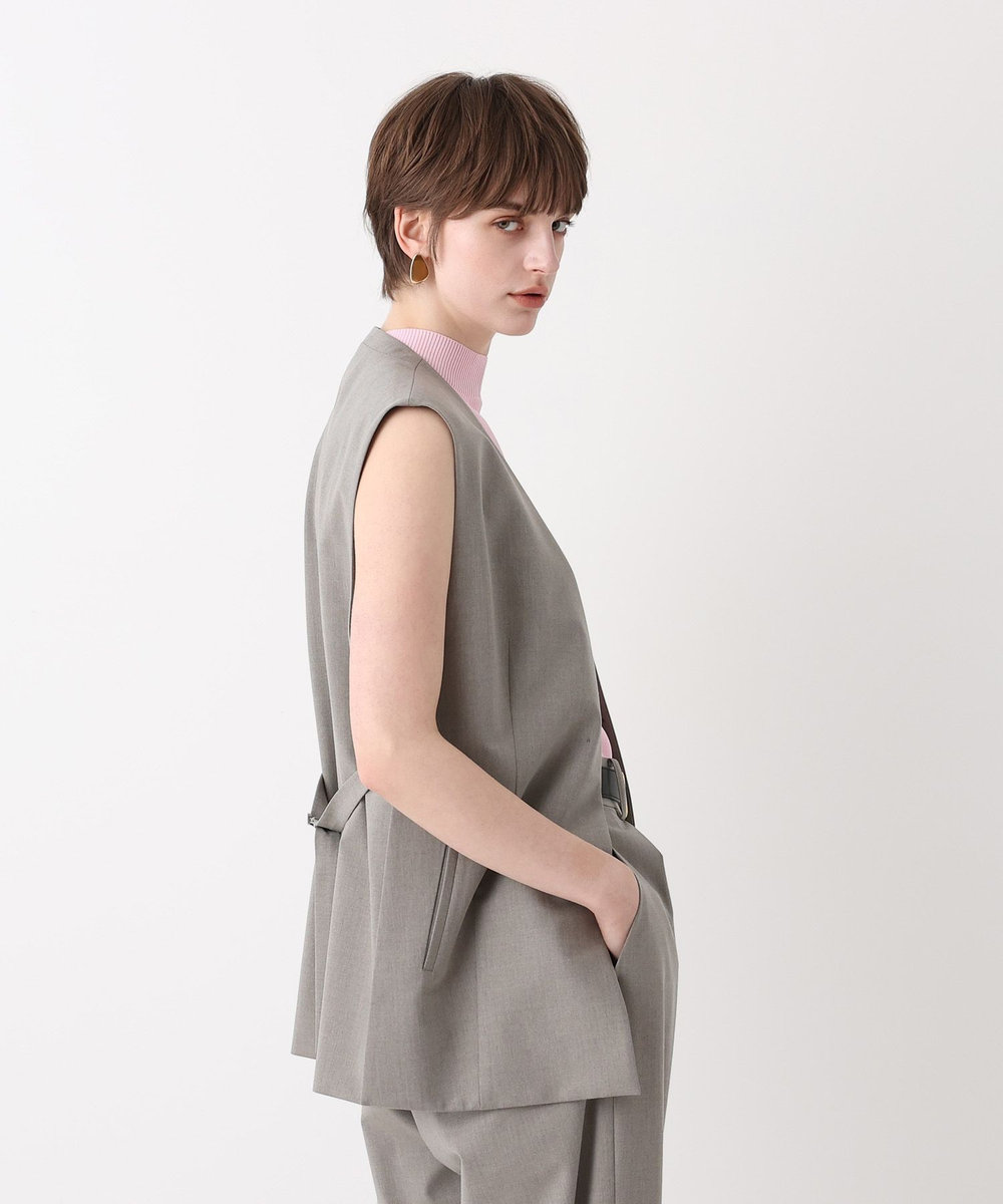 allureville WEB ルミネ別注スリットジレ ベージュ (16)