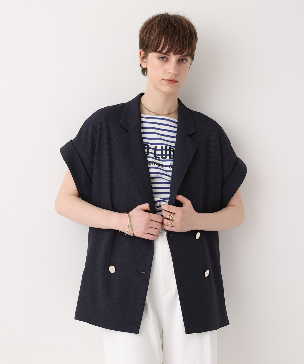 アルアバイル・メッシュフレンチスリーブJK スラブメッシュフレンチスリーブジャケット|allureville OFFICIAL SITE