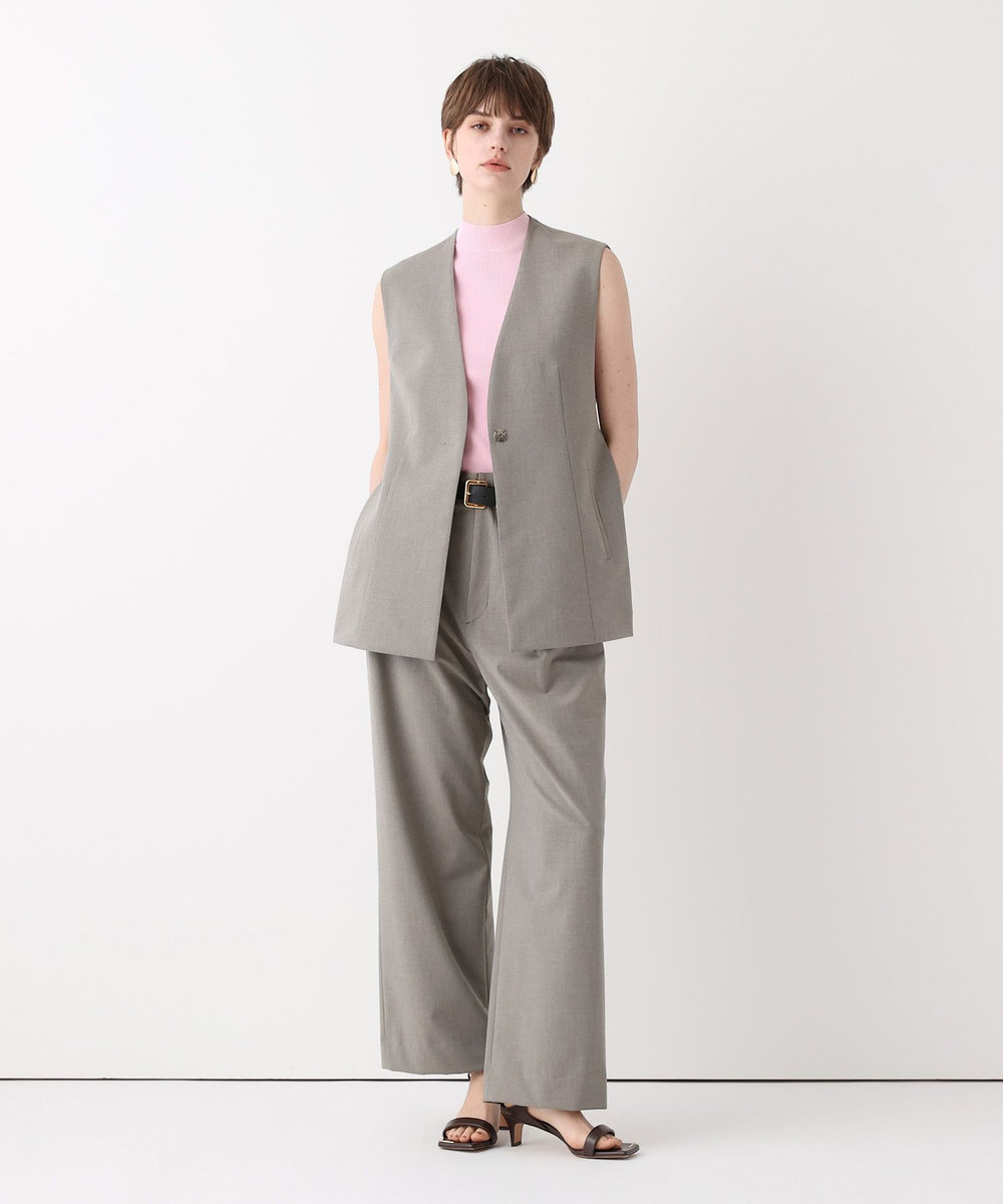 allureville WEB ルミネ別注 ディープタックパンツ ベージュ (16)