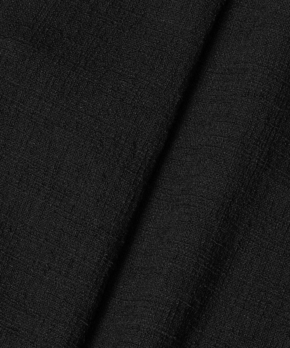 allureville 【ATELIER Line】ハーフスリーブカラーレスジャケット ブラック (95)