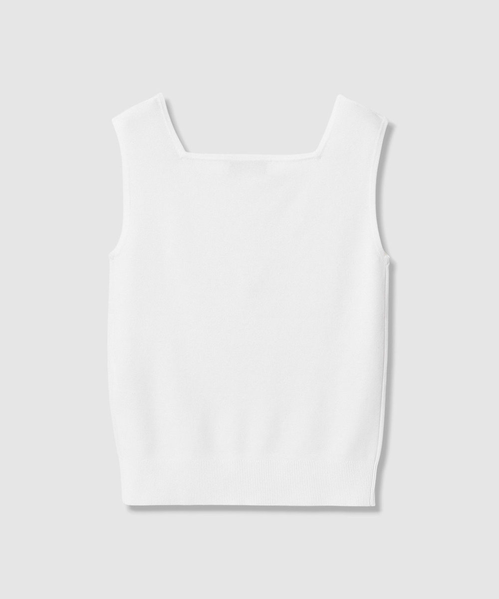 LOULOU WILLOUGHBY 【LOULOU WILLOUGHBY】スクエアタンクトップ オフホワイト (02)