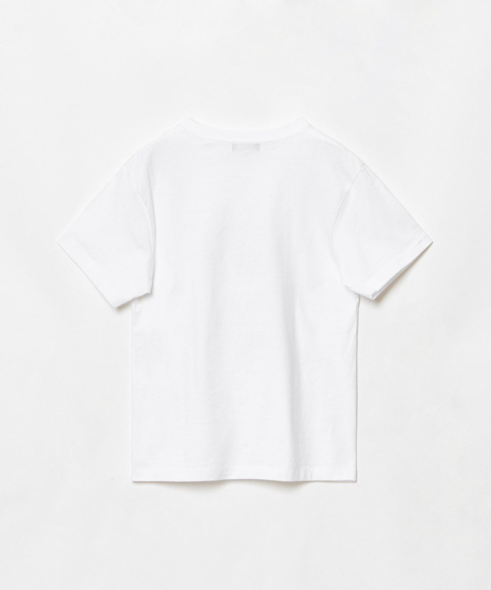 allureville メタリックレイヤードロゴＴシャツ オフホワイト (02)