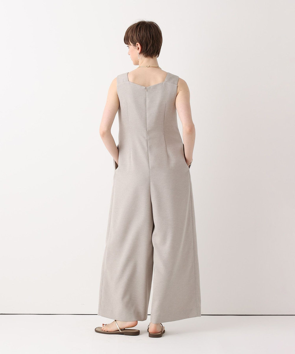 allureville リネンライクスクエアオールインワン ベージュ (11)
