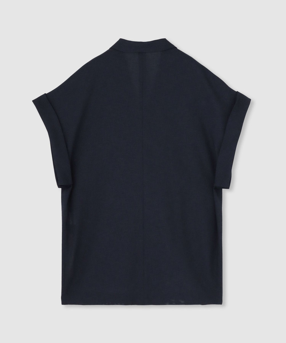allureville スラブメッシュフレンチスリーブジャケット ネイビー (67)