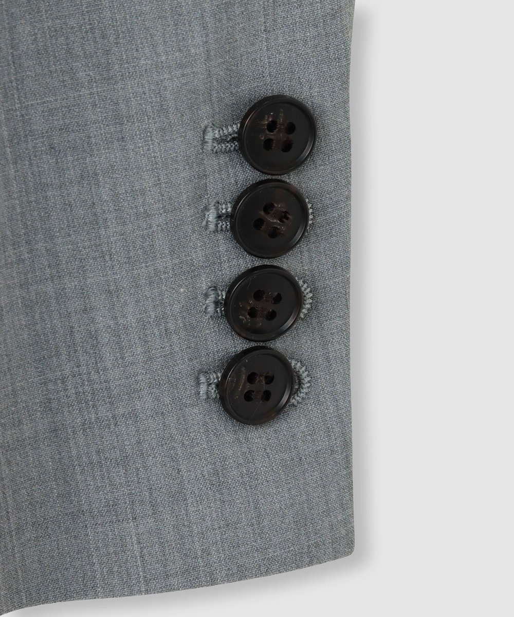 allureville ストレッチノーカラージャケット ライトグレー (91)