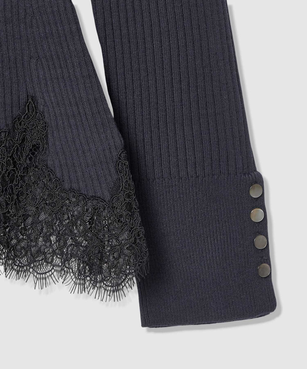 allureville レースドッキングリブプルオーバー ネイビー (65)