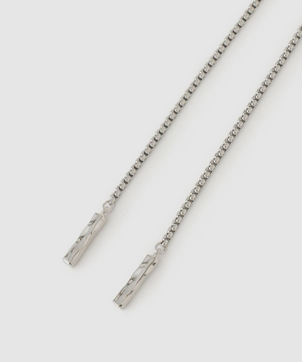 allureville ハートモチーフループタイネックレス シルバー (90)