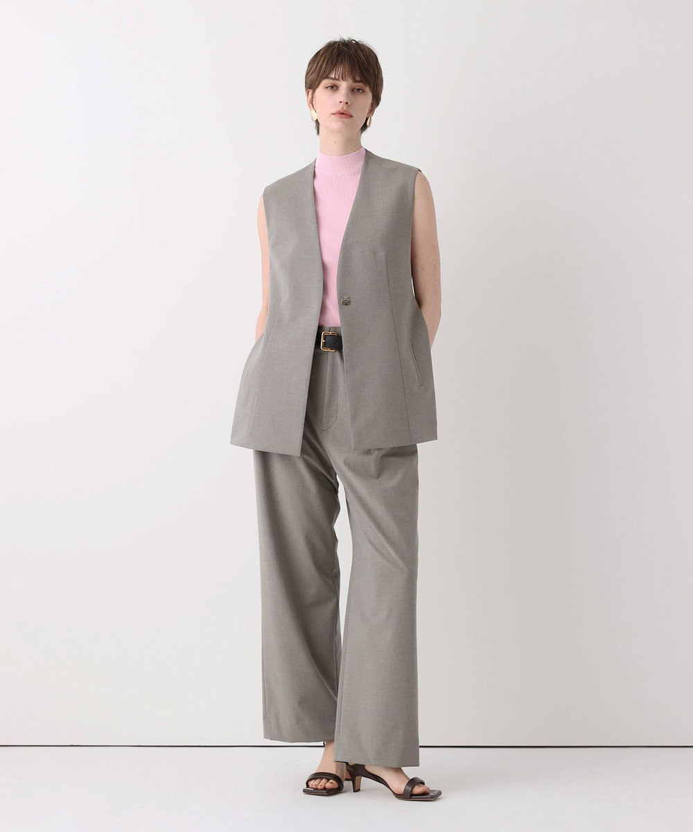 allureville WEB ルミネ別注スリットジレ ベージュ (16)