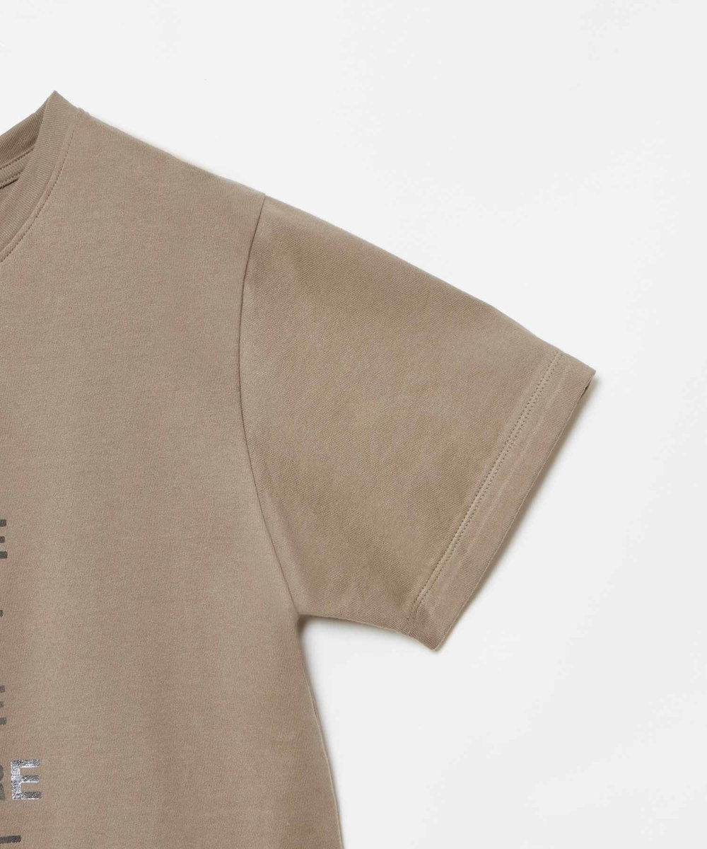 allureville メタリックレイヤードロゴＴシャツ モカ (85)