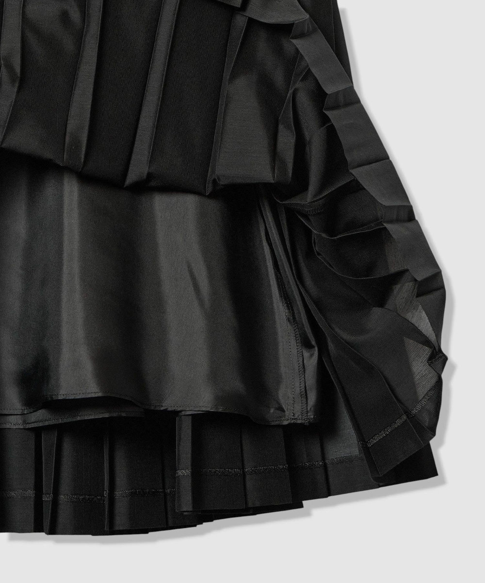 LOULOU WILLOUGHBY 【LOULOU WILLOUGHBY】カールマイヤープリーツスカート ブラック (95)