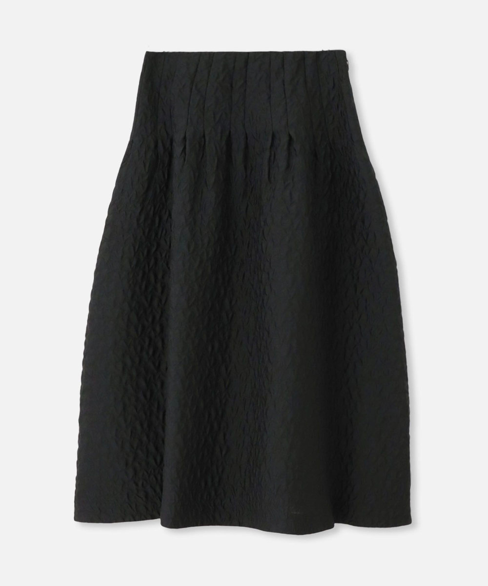 allureville フクレジャガードタックスカート ブラック (95)