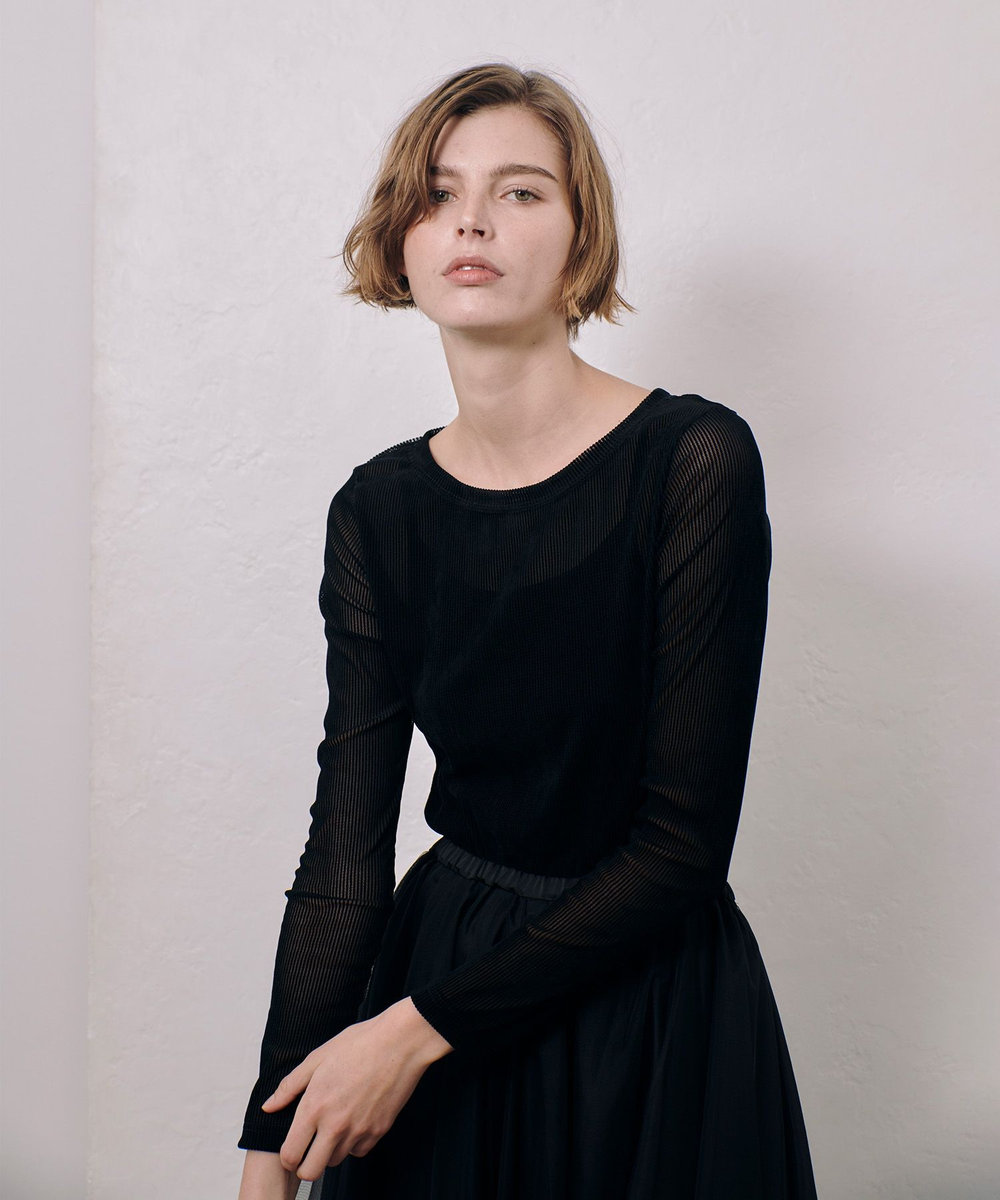 シアーストライプロンT|allureville OFFICIAL SITE / ONLINE SHOP
