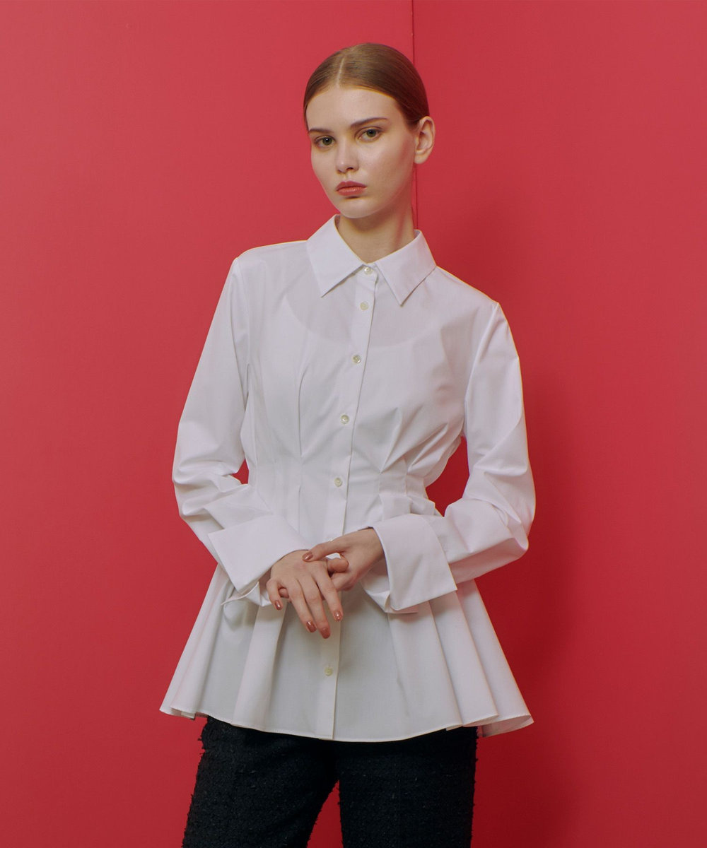 LOULOU WILLOUGHBY】タックシェイプシャツ|allureville OFFICIAL SITE