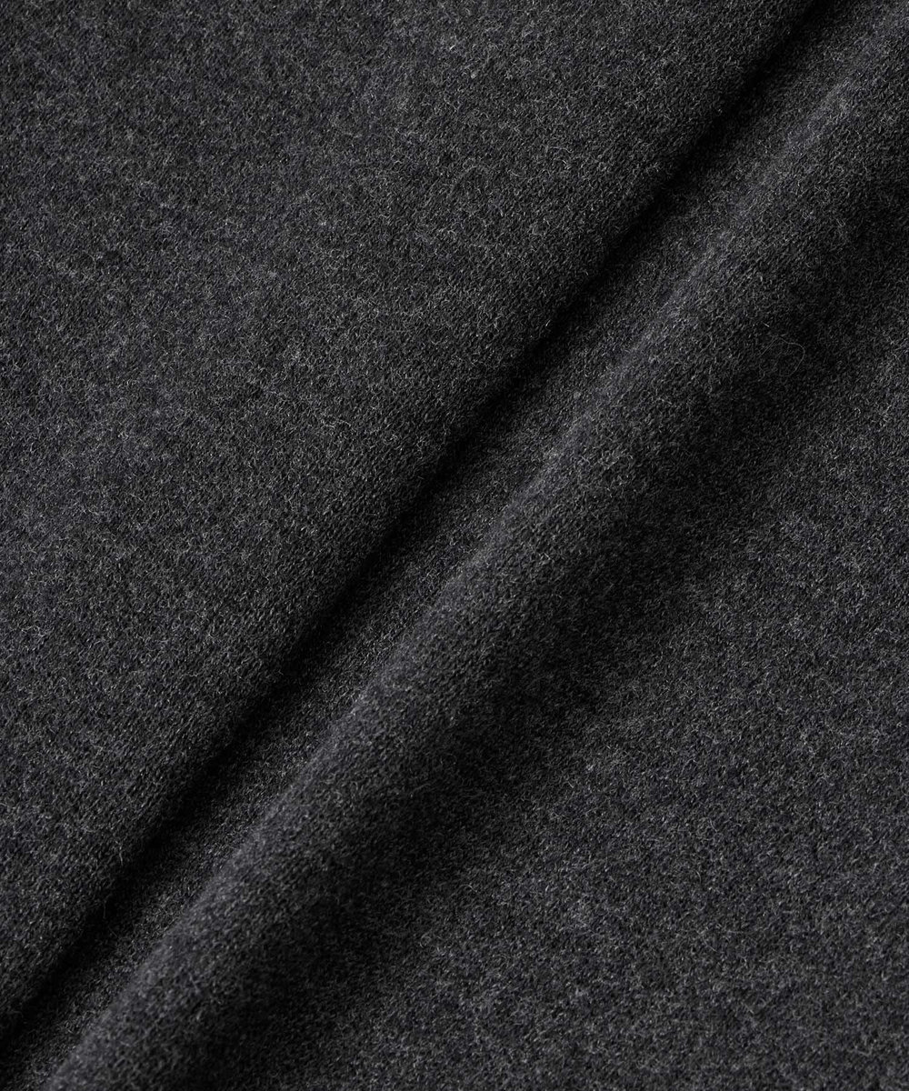 allureville 【セットアップ対応可能】ウールスムース2WAYネックプルオーバー チャコールグレー (94)