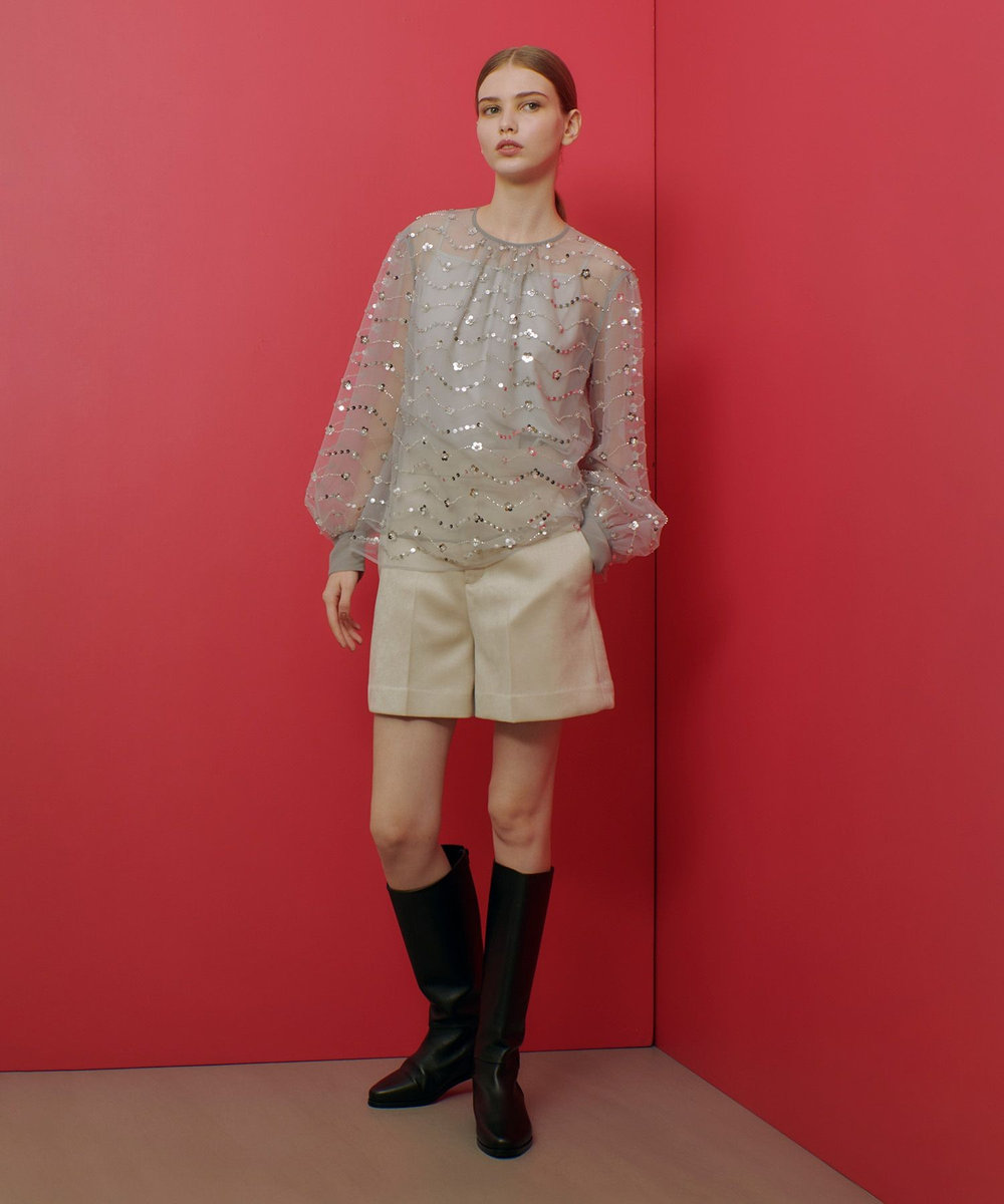 LOULOU WILLOUGHBY 【LOULOU WILLOUGHBY】ダンボールスエードショートパンツ ベージュ (11)