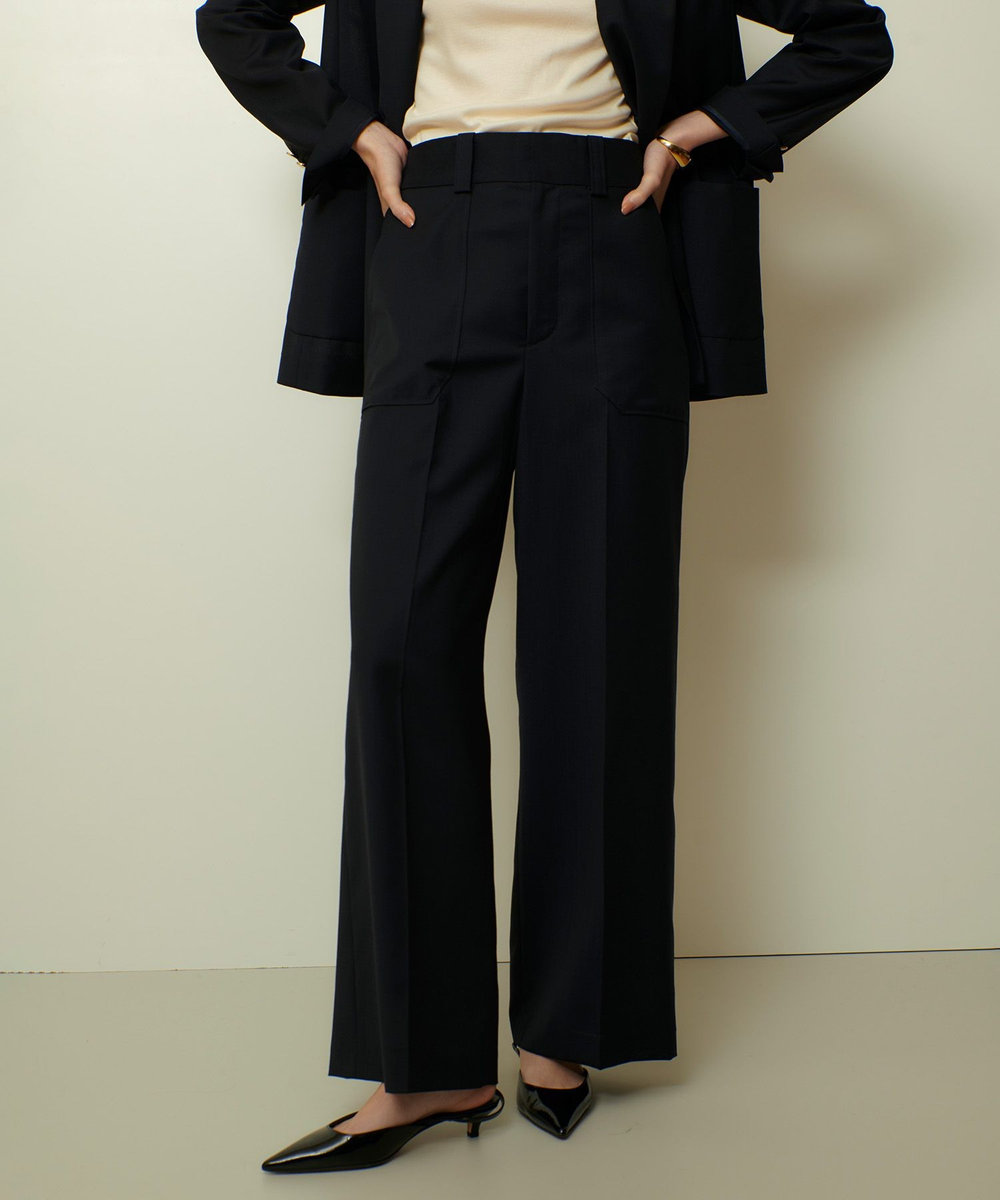 トリアセサイロシアーワイドパンツ|allureville OFFICIAL SITE