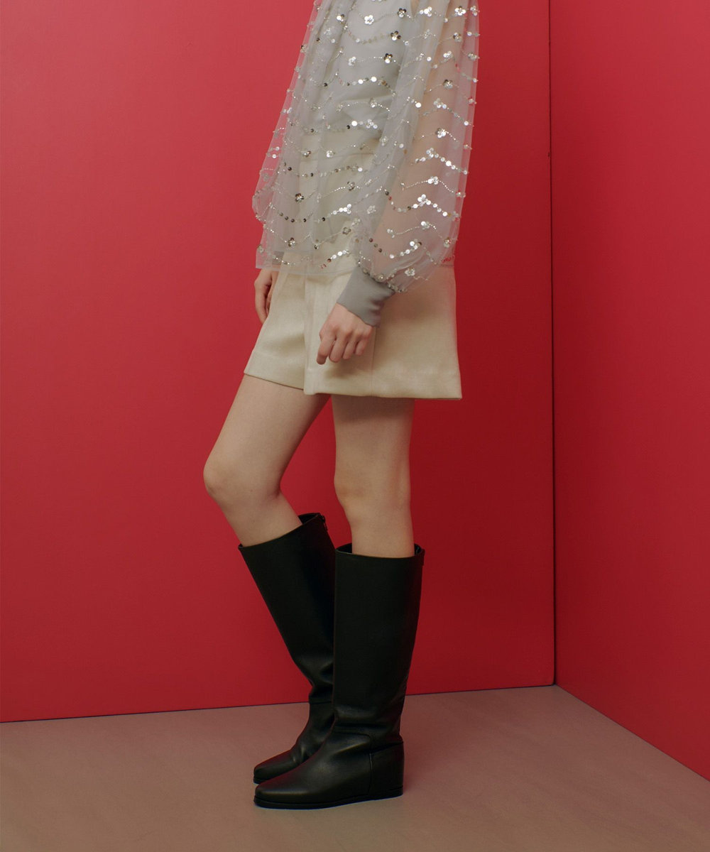 LOULOU WILLOUGHBY 【LOULOU WILLOUGHBY】ダンボールスエードショートパンツ ベージュ (11)